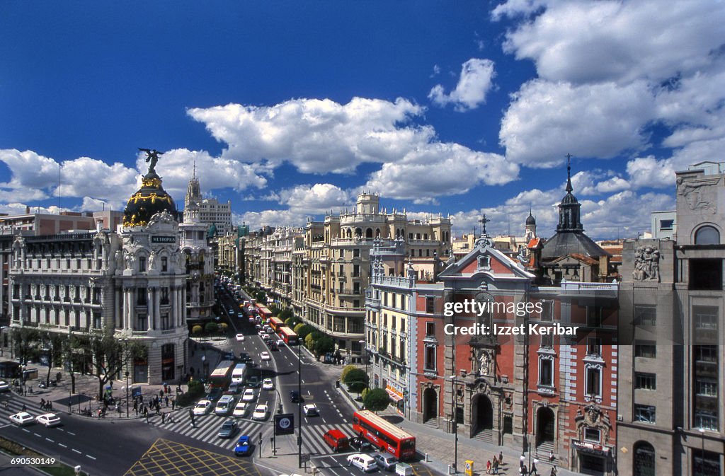 Grand Via, Madrid ,Spain
