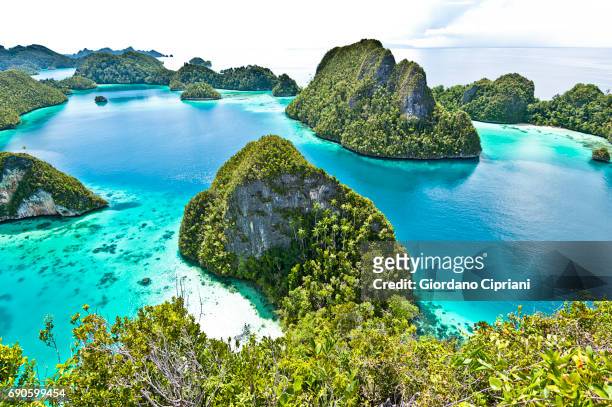 raja ampat islands, wayag - raja ampat islands 個照片及圖片檔