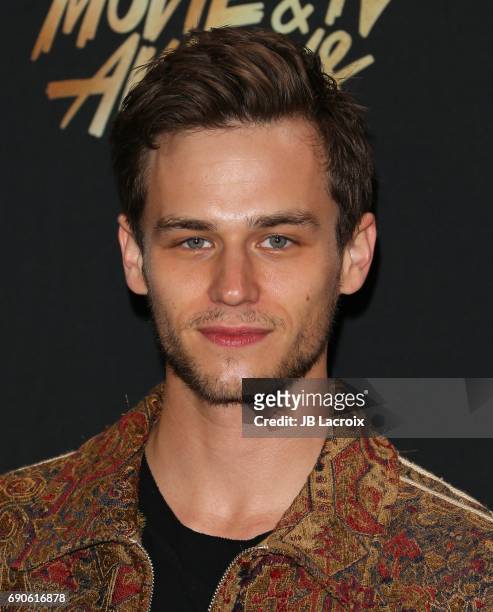 Brandon Flynn attends the 2017 MTV Movie and TV Awards at The Shrine Auditorium on May 7, 2017 in Los Angeles, California.