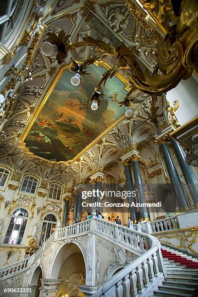 hermitage museum in saint petersburg - hermitage museum stock pictures, royalty-free photos & images