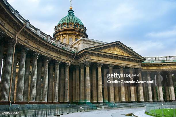 our lady of  kazan cathedral in saint petersburg - tatarstan stock pictures, royalty-free photos & images