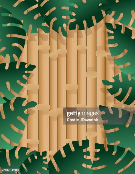 hawaiian themed background - luau stock illustrations