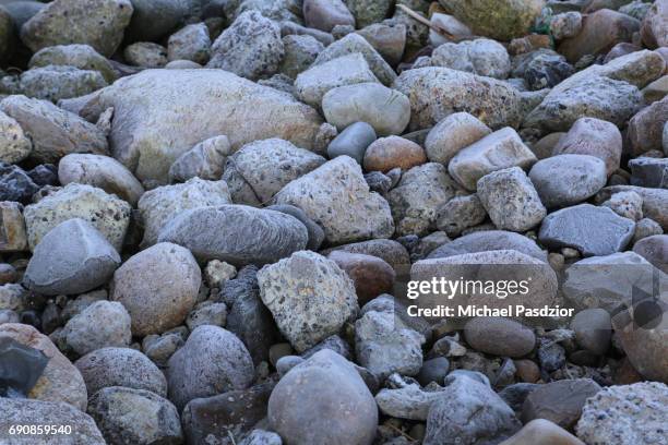 frozen pebbles - hvide sande denmark stock pictures, royalty-free photos & images