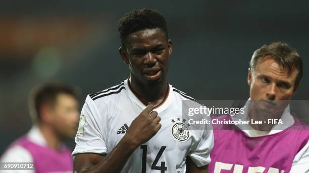 Jordan Torunarigha of Germany looks dejected during the FIFA U-20 World Cup Korea Republic 2017 Round of 16 match between Zambia and Germany at Jeju...