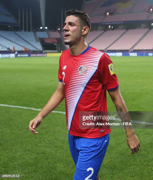 Diego Mesen of Costa Rica is dejected at the end of the FIFA U-20 World Cup Korea Republic 2017 Round of 16 match between England and Costa Rica at...