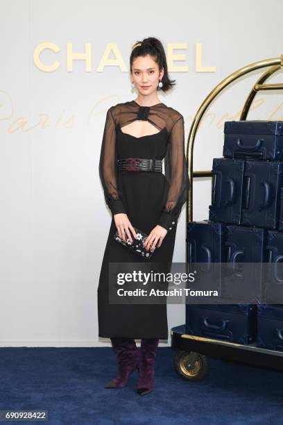 Actress/Model Tao attends the CHANEL Metiers D'art Collection Paris Cosmopolite show at the Tsunamachi Mitsui Club on May 31, 2017 in Tokyo, Japan.