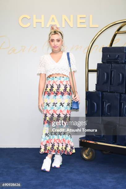 Fashion Director Alisa Ueno attends the CHANEL Metiers D'art Collection Paris Cosmopolite show at the Tsunamachi Mitsui Club on May 31, 2017 in...