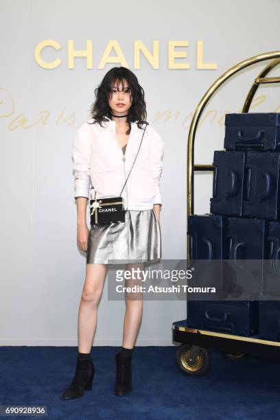 Model Nairu Yamamoto attends the CHANEL Metiers D'art Collection Paris Cosmopolite show at the Tsunamachi Mitsui Club on May 31, 2017 in Tokyo, Japan.