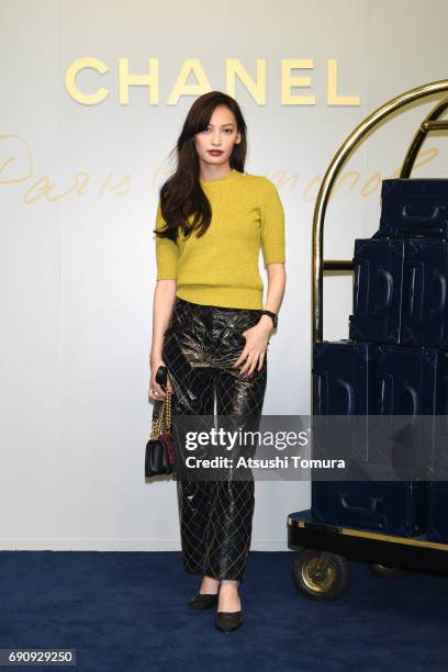 Actress/Model Aya Omasa attends the CHANEL Metiers D'art Collection Paris Cosmopolite show at the Tsunamachi Mitsui Club on May 31, 2017 in Tokyo,...