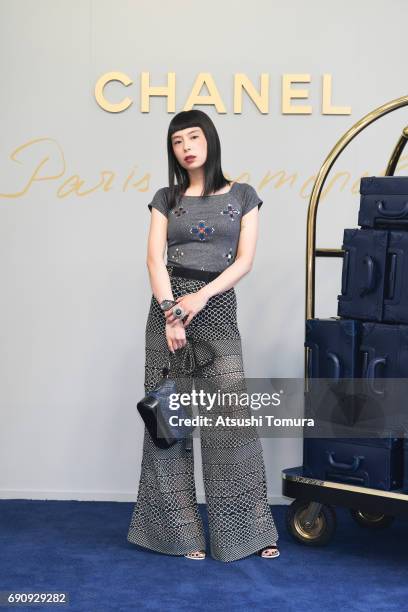 Talent Yu Akimoto attends the CHANEL Metiers D'art Collection Paris Cosmopolite show at the Tsunamachi Mitsui Club on May 31, 2017 in Tokyo, Japan.