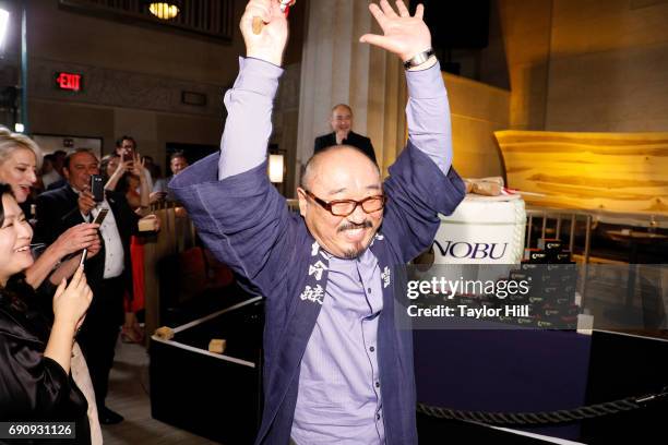 Hazu Fumio attends the Nobu Downtown Sake Ceremony at Nobu Downtown on May 30, 2017 in New York City.