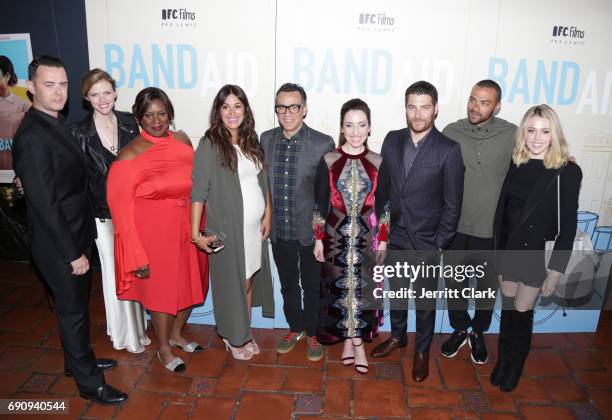 Colin Hanks, Brooklyn Decker, Retta, Angelique Cabral, Fred Armisen, Zoe Lister-Jones, Adam Pally, Jesse Williams and Majandra Delfino attend the...