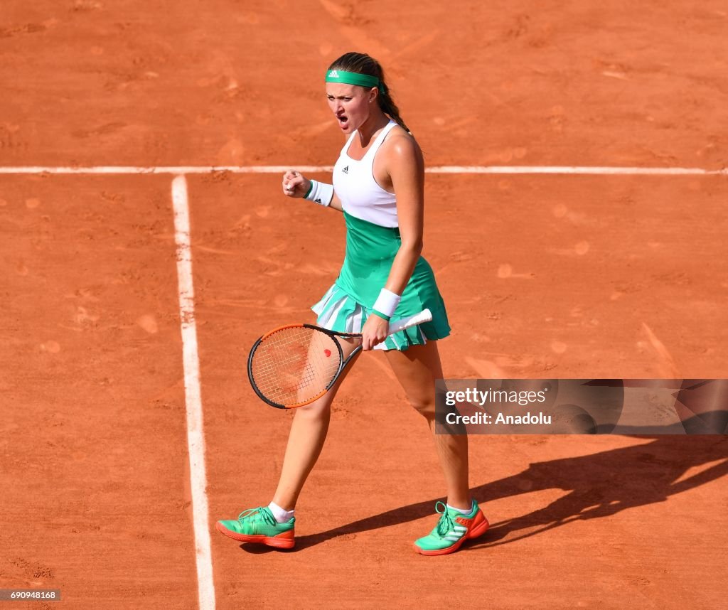 Sara Errani vs Kristina Mladenovic - French Open 2017