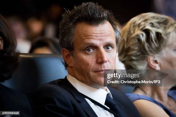 The newly Publicis Group Chairman and CEO Arthur Sadoun attends a Publicis general assembly as part of the transfer of power of his predecessor...