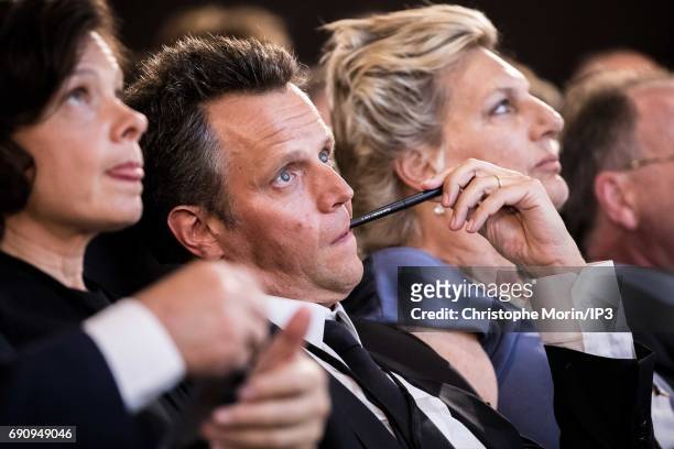 The newly Publicis Group Chairman and CEO Arthur Sadoun attends a Publicis general assembly as part of the transfer of power of his predecessor...