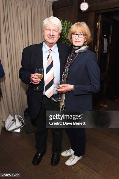 Stanley Johnson and Jennifer Kidd attend the Charity Gala screening of "The Hippopotamus" in support of Blue Marine Foundation and Maggie's at The...