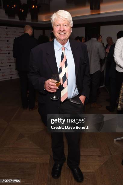 Stanley Johnson attends the Charity Gala screening of "The Hippopotamus" in support of Blue Marine Foundation and Maggie's at The May Fair Hotel on...