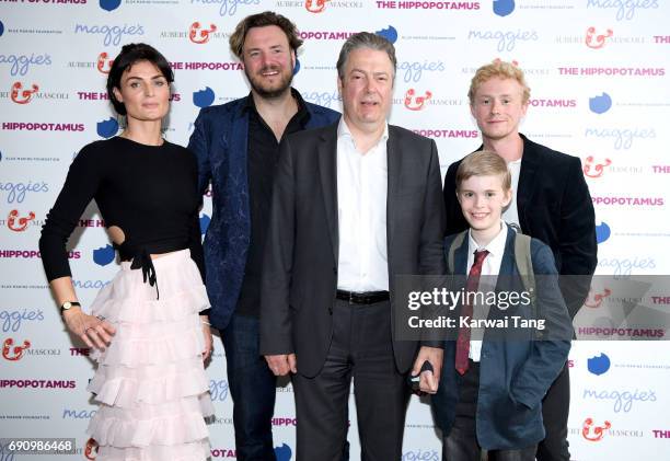 Lyne Renee, John Jencks, Roger Allam and Dean Ridge attend the UK gala screening of The Hippopotamus at The Mayfair Hotel on May 31, 2017 in London,...