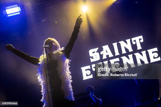 Sarah Cracknell of English alternative dance band Saint Etienne performs on stage during Primavera Sound Festival 2017 Day 1 at Parc del Forum on May...