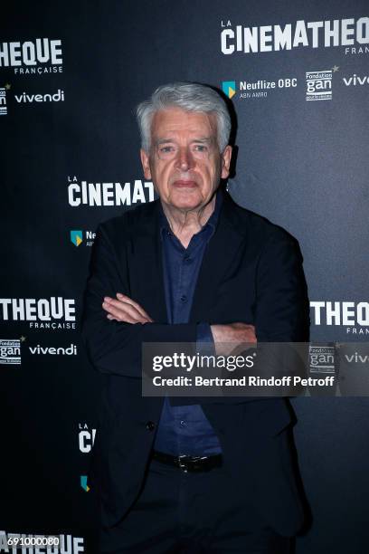 Director Alain Cavalier attends "Vincent Lindon Retrospective" at la Cinematheque on May 31, 2017 in Paris, France.