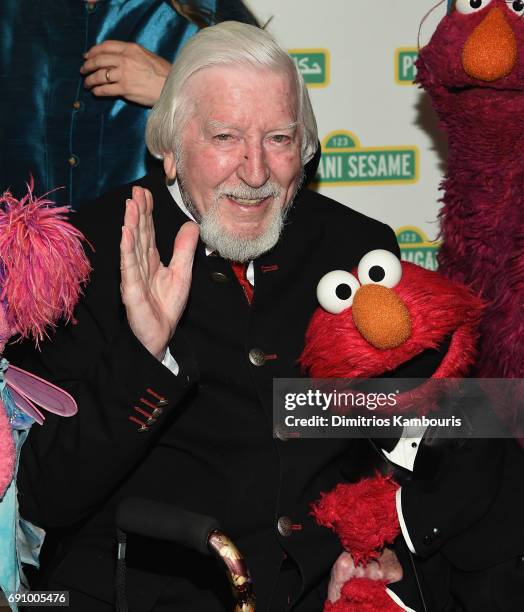 Caroll Spinney and The Muppets attend The 2017 Sesame Workshop Dinner at Cipriani 42nd Street on May 31, 2017 in New York City.