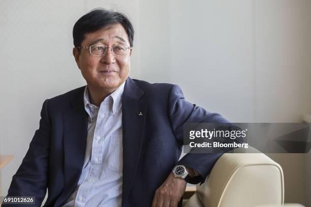Osamu Masuko, president and chief executive officer of Mitsubishi Motors Corp., poses for a photograph in Tokyo, Japan, on Tuesday, May 30, 2017....