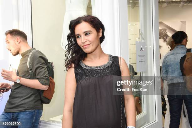 Presenter Aida attends Le Coq Sportif x Guerlain photocall at the Le Coq Sportif Flagship on May 31, 2017 in Paris, France. Laurence Roustandjee;Aida...
