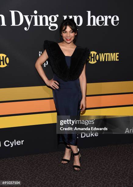 Actress Ginger Gonzaga arrives at the premiere of Showtime's "I'm Dying Up Here" at the DGA Theater on May 31, 2017 in Los Angeles, California.