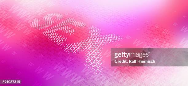 word sex made from www signs over pink background - bright colour photos stock illustrations