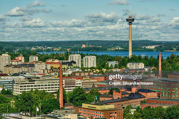 city skyline, tampere, finland - tampere stock pictures, royalty-free photos & images