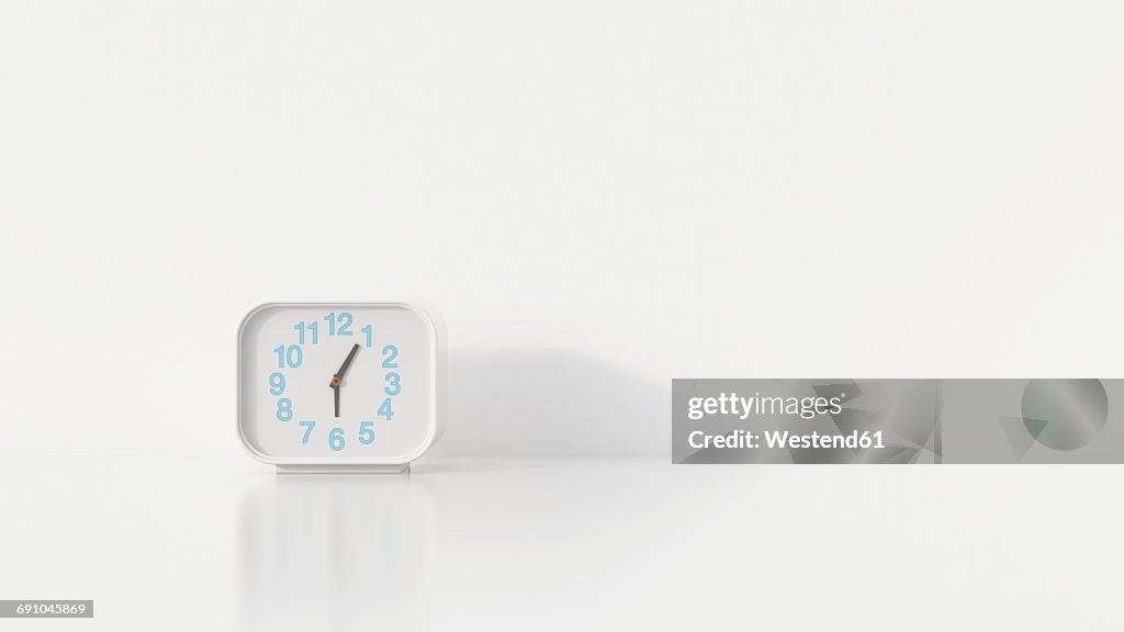 Alarm clock, 3d rendering