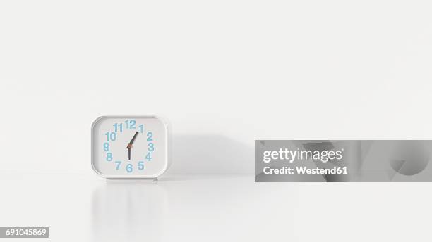 ilustraciones, imágenes clip art, dibujos animados e iconos de stock de alarm clock, 3d rendering - alarm clock