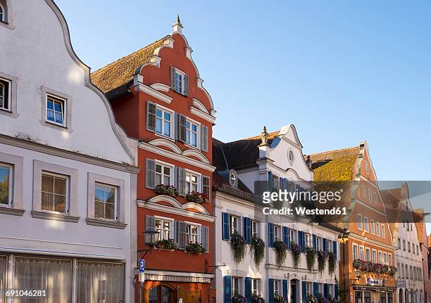 germany, oettingen, view to baroque row of houses - ettingen stock pictures, royalty-free photos & images