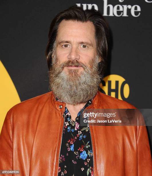 Producer Jim Carrey attends the premiere of "I'm Dying Up Here" at DGA Theater on May 31, 2017 in Los Angeles, California.