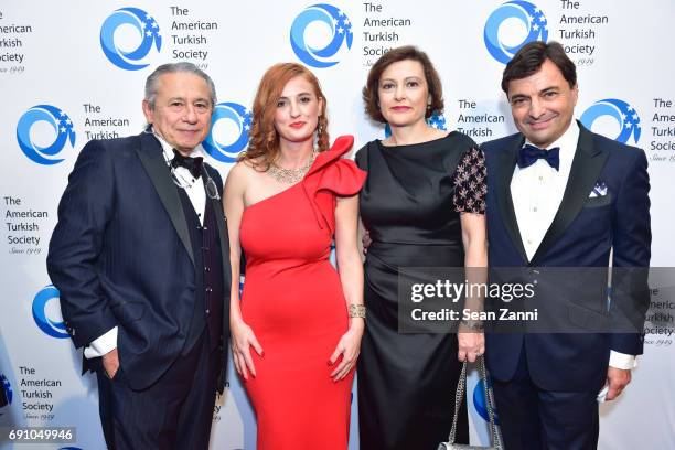 Dr. Tamer Seckin, Tumay Gunaydin, Elif Seckin and Murat Koprulu attend The American Turkish Society 2017 Gala Dinner at 583 Park Avenue on May 31,...