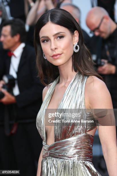 Lena Meyer-Landrut attends the "The Beguiled" screening during the 70th annual Cannes Film Festival at Palais des Festivals on May 24, 2017 in...