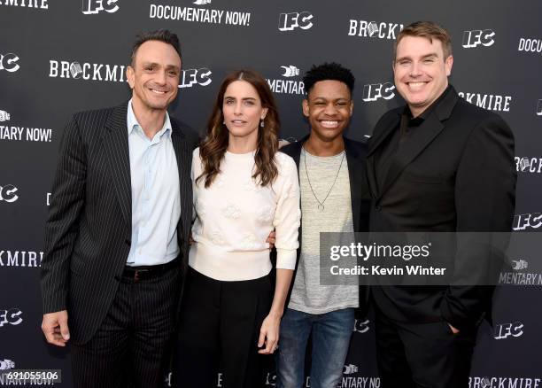 Actor/executive producer Hank Azaria, actress Amanda Peet, actor Tyrel Jackson Williams and executive producer/writer Joel Church-Cooper arrive at...