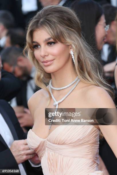 Camila Morrone attends the "The Beguiled" screening during the 70th annual Cannes Film Festival at Palais des Festivals on May 24, 2017 in Cannes,...