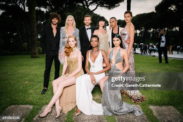 Marlon Teixeira, Lara Stone, Pierre Emmanuel Angeloglou, Kristina Bazan, Olivier Rousteing, Irina Shayk Alexina Graham, Maria Borges and Neelam Gill...