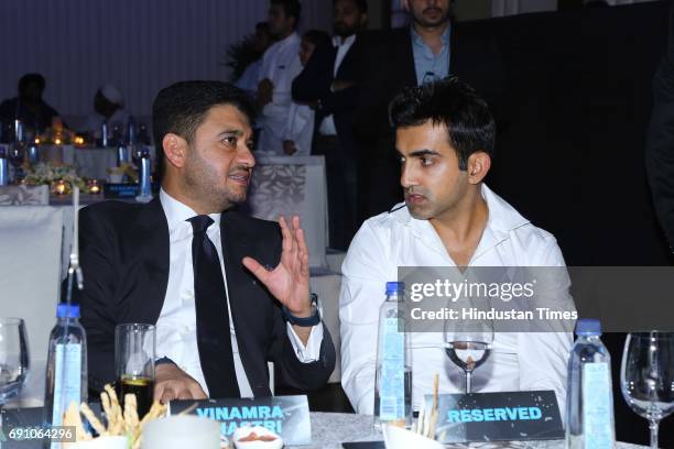 Cricketer Gautam Gambhir during the Hindustan Times Game Changer Awards 2017 at Hotel Oberoi on May 24, 2017 in Gurgaon, India.