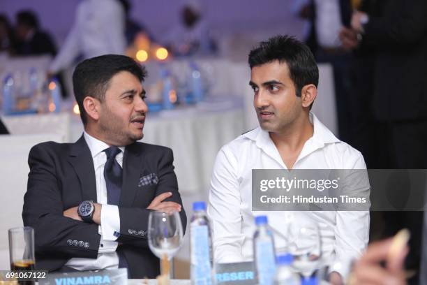 Cricketer Gautam Gambhir during the Hindustan Times Game Changer Awards 2017 at Hotel Oberoi on May 24, 2017 in Gurgaon, India.