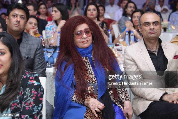 Of Shahnaz Herbals Inc Shahnaz Husain during the Hindustan Times Game Changer Awards 2017 at Hotel Oberoi on May 24, 2017 in Gurgaon, India.