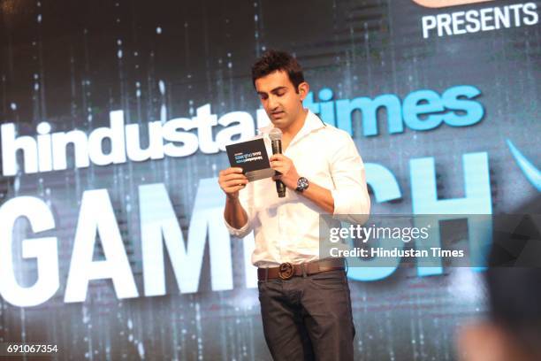 Cricketer Gautam Gambhir during the Hindustan Times Game Changer Awards 2017 at Hotel Oberoi on May 24, 2017 in Gurgaon, India.