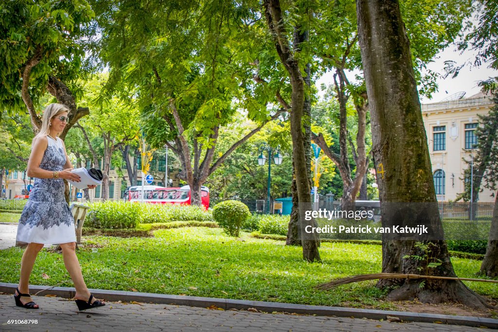 Queen Maxima Of The Netherlands On A Three Day Visit In Vietnam - Day Three