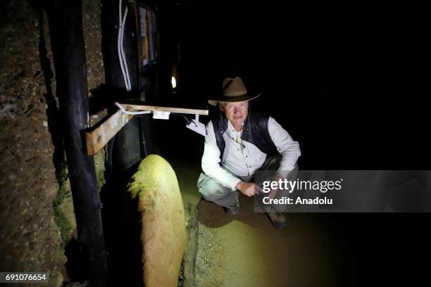 Archeologist Semir Osmanagic also known as Bosnia's Indiana Jones makes a guidance and gives informations as he works through the allegedly Visoko's...