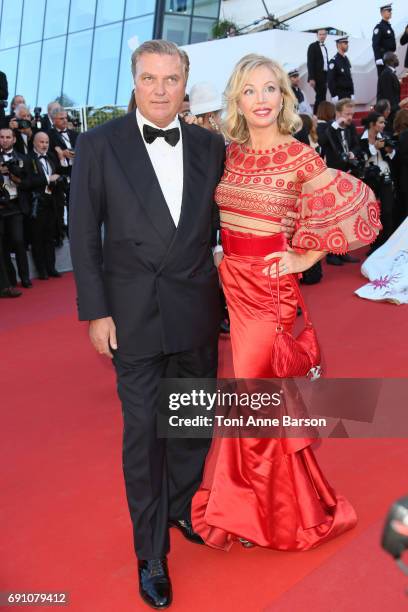 Charles de Bourbon des Deux-Siciles and Camilla de Bourbon des Deux-Siciles attend the "Ismael's Ghosts " screening and Opening Gala during the 70th...