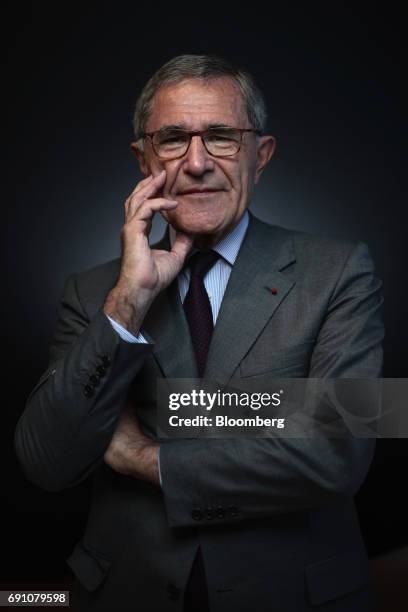Gerard Mestrallet, chairman of Engie SA, poses for a photograph following a Bloomberg Television interview in the St. Petersburg International...