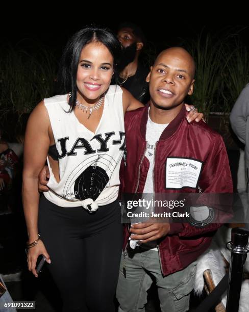 Roc96 executive Anel Pla and Tyran "Ty Ty" Smith attend the Madeworn x Roc96 Pop-Up Event on May 31, 2017 in Los Angeles, California.