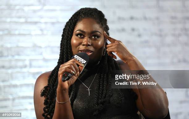 Actor Danielle Brookes from the cast of 'Orange is the New Black' speaks at the Build LDN event at AOL London on June 1, 2017 in London, England.