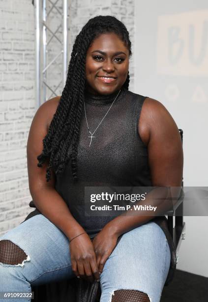 Actor Danielle Brookes from the cast of 'Orange is the New Black' speaks at the Build LDN event at AOL London on June 1, 2017 in London, England.